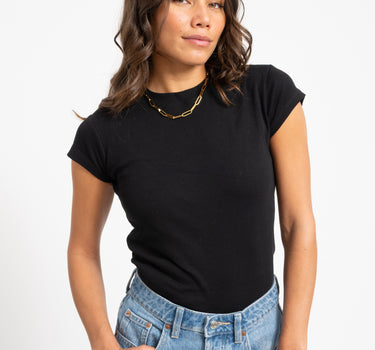 Topshop Everyday Top Black