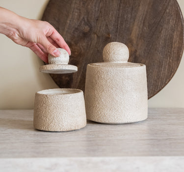 Jar Ceramic Beige