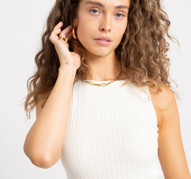 Hazel Top Knit Vanilla Ice