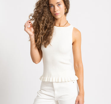 Hazel Top Knit Vanilla Ice