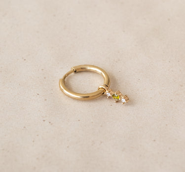 TILTIL Set of 2 Sage Trio Zircon Earrings Gold