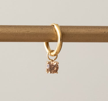 TILTIL Set of 2 Teddy Zircon Earrings Brown Gold