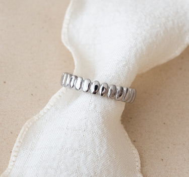 TILTIL Stripy Ring Silver