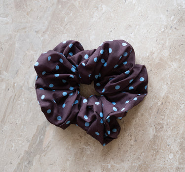 TILTIL Josie Polkadot Scrunchie Brown