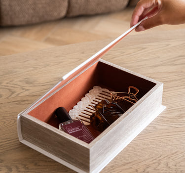 Aufbewahrungsbuch Simple Creme