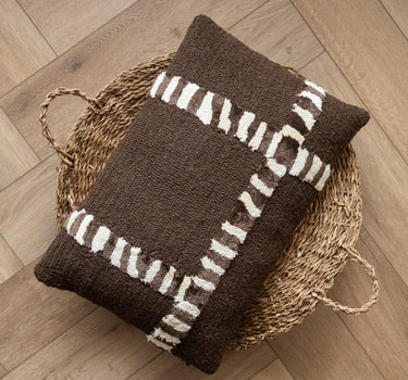 Kissen Stripescape Braun