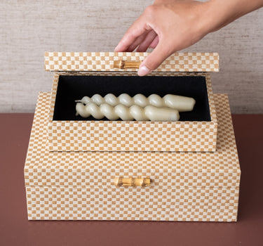 2ER SET - Aufbewahrungsboxen Caja Raute