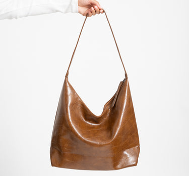 TILTIL Bag Croco Lola Bruin