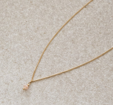 TILTIL Love Edelstein-Halskette Gold Opal Rosa