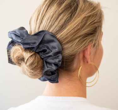 Scrunchie Shimmer Blue