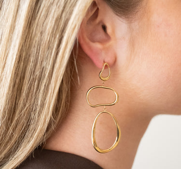 TILTIL Set van 2 Aura Hoop Earrings Goud