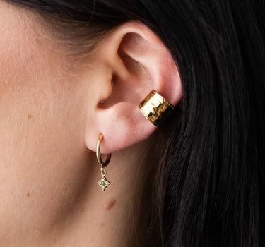 TILTIL Set van 2 Jade Star Zircon Earrings Goud