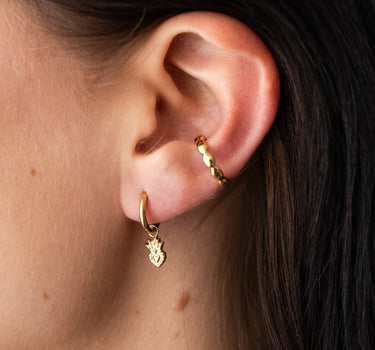 TILTIL Sacred Heart Earrings Gold