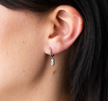 TILTIL Sacred Heart Earrings Silver
