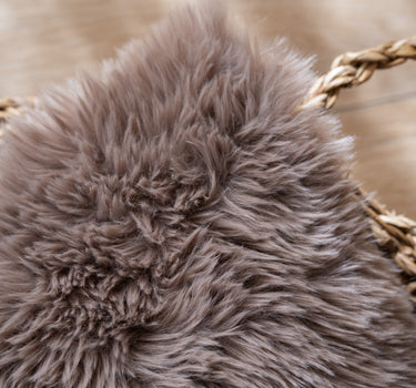 Cushion Mats Fluffy Taupe