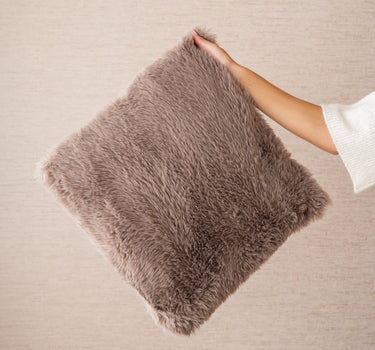 Cushion Mats Fluffy Taupe