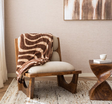 Plaid Maud Swirl Brown