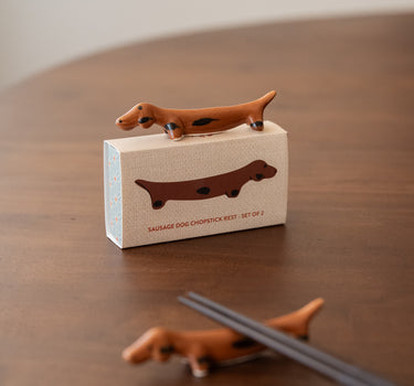 SET OF 2 - Dachshund Chopstick Rest