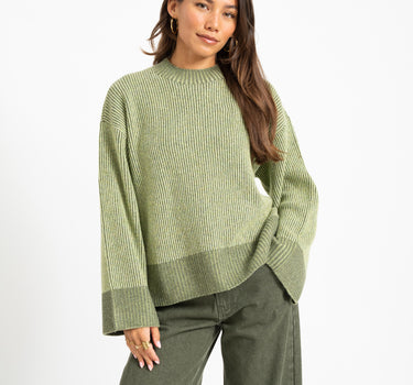 TILTIL Jackie Oversized Knit Pullover Groen
