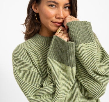 TILTIL Jackie Oversized Knit Pullover Groen