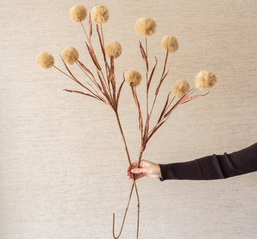 Kunstbloem Bol Beige