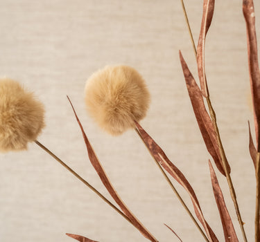 Kunstbloem Bol Beige