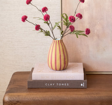Artificial Flower Pom-pom Burgundy