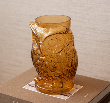 Vaas Uil Glas Amber