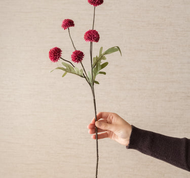 Artificial Flower Pom-pom Burgundy