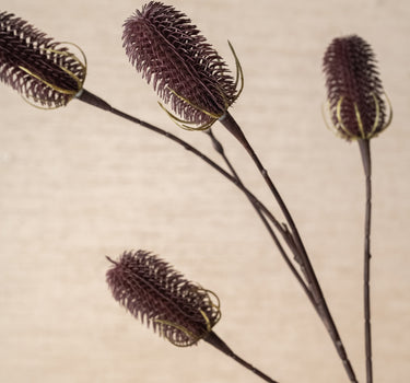 Artificial Thistle Flower Aubergine