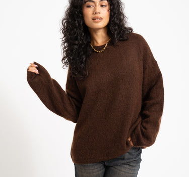 TILTIL Mulla Mohair Pullover Brown