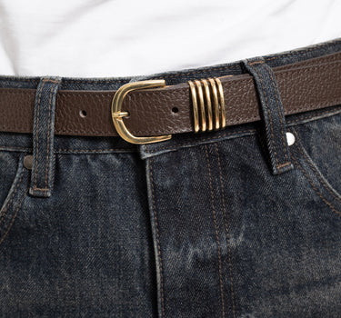 TILTIL Hailey Belt REAL LEATHER Bruin