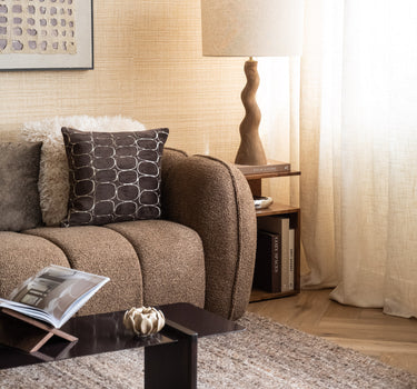 Table Lamp Mango Linen Brown