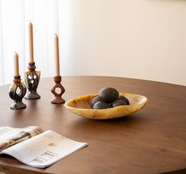 Decorative Bowl Vena Yellow