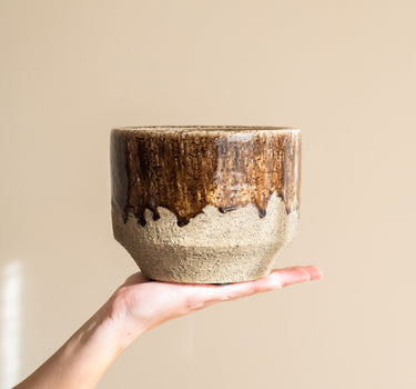 Flower pot Folke Ceramic Brown