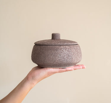 Deco Storage Box Soma Ceramic Brown