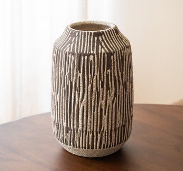 Handgemaakte Deco Vaas Maro Bruin