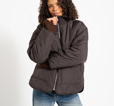 SERENA MID QUILTED JACKET Farn