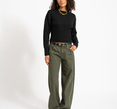 Sloan O-Neck Knit Black