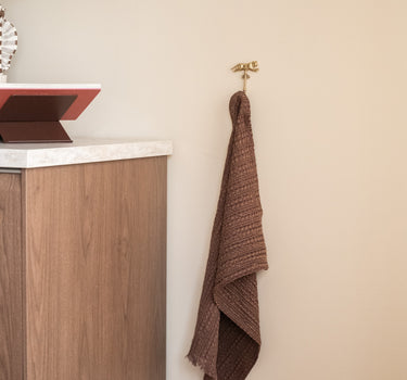 Elise Towel Fringes Brown