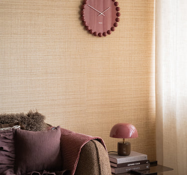 Wandklok Dotty Bordeaux