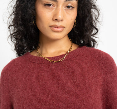 TILTIL Phoebe Shortsleeve Knit Bordeaux
