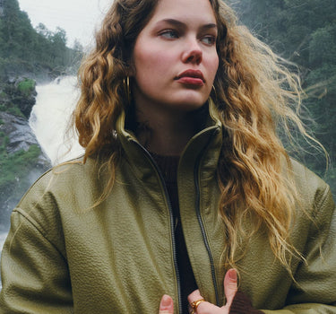 TILTIL Saar PU Bomber Groen