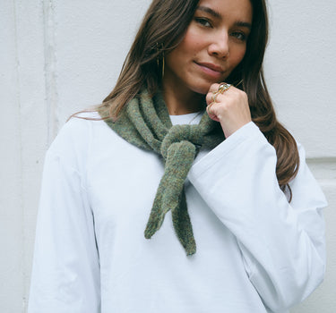 TILTIL Scarf Triangle Loulou Donkergroen