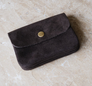 Wallet Lisa Small REAL SUEDE Brown