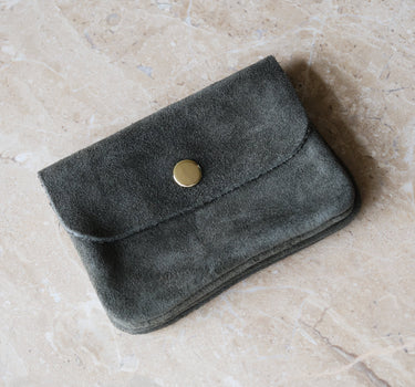 Lisa Small Wallet Real Suede Green