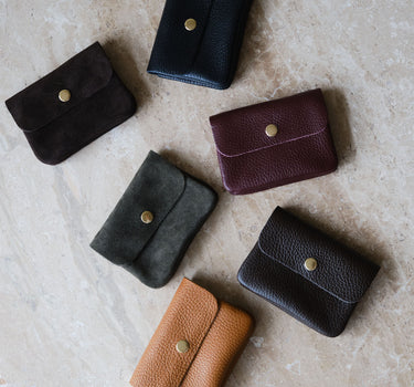 Lisa Small Wallet Real Suede Green