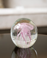 Deco Jellyfish In Glass Pink
