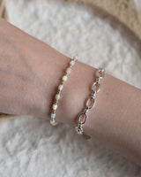 Bracelet White Blossom Silver