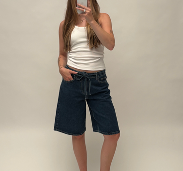 MSCH Elide Ada Denim Shorts Donkerblauw